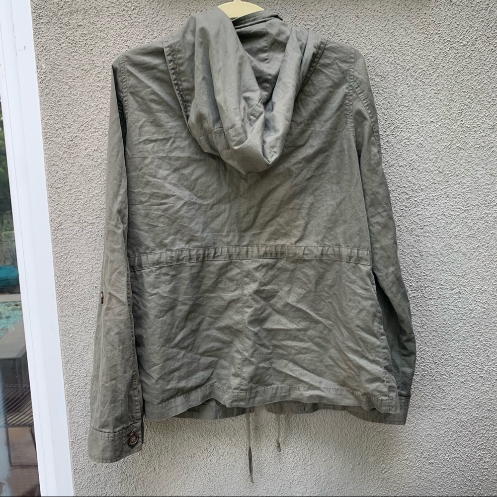 SALE Rubbish Olive Green Jacket w Hoodie Size XL - Picture 7 of 9
